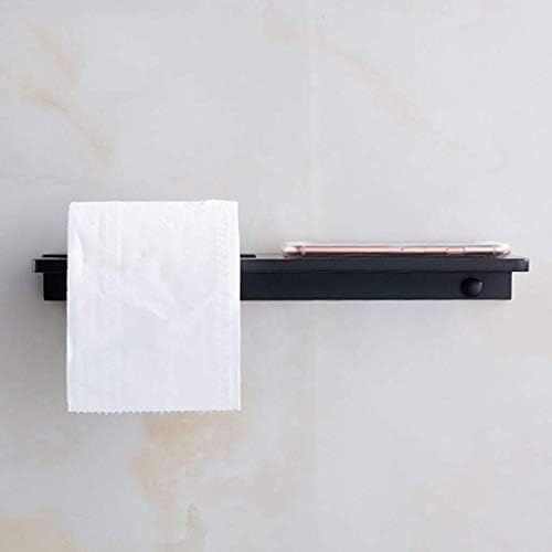 Jydqm držač toaletnog papira-držač rolne toaletnog papira, zidni držač toaletne maramice za kupatilo sa policom