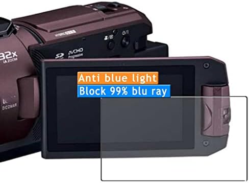 Vaxson 3-pakovanje anti plavog zaštitnog zaslona, ​​kompatibilan sa Panasonic kamkorderom HC-WX2M TPU zaštitnici za zaštitu filma [nije kaljeno staklo]