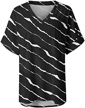 Annhoo Graphic Lable Fit T majice za teen Girls Jesen Ljeto Kratki rukav Crewneck Bluuses Majice Juniori Trendy