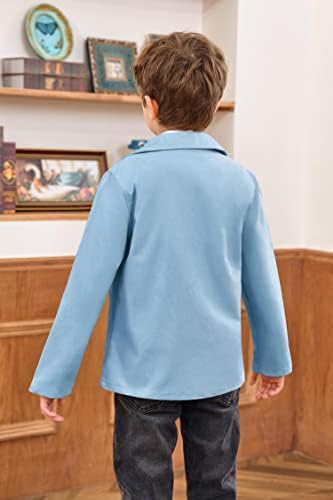 PASLTER Boys Blazer zatvaranje dugmadi sa urezima rever ležerno dječije tinejdžersko odijelo školska uniforma Trench Coat