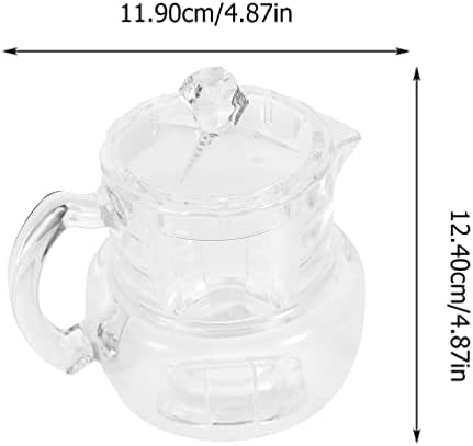 Topbathy akril Honey Jar Storage Pot: 1 Set Clear-akril Honey Jar Beehive Honey Pot sa poklopcem i ručkom za čuvanje meda i sirupa