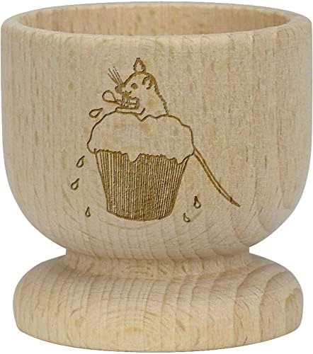 Azeeda' miš u Cupcakeu ' drvena čaša za jaja