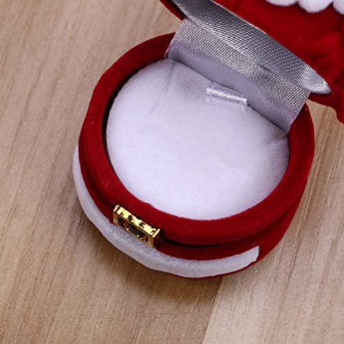 Amosfun ogrlica Poklon kutija 4kom Božićna kutija za nakit Santa prsten kutija za zaručnički prsten