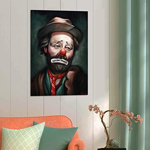 BZO Emmett Kellys Hobo klovn Face portret Poster dekorativna slika platno zid Art dnevni boravak