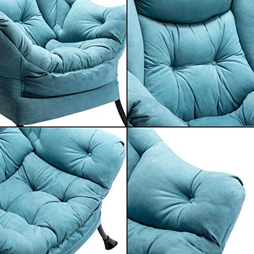 HollyHOME moderna tkanina lijena stolica, Accent Contemporary lounge stolica, Jednostruki čelični okvir