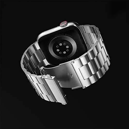 FitLink Metal Band Kompatibilan je za Apple Watch seriju 8 7 6 5 4 3 2 1 SE Apple Gledajte ultra,