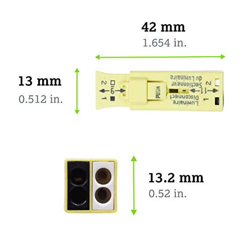 873-902 | WAGO konektor za odvajanje svjetiljke | 2-polni konektor | žuta / [tegla od 200 komada]