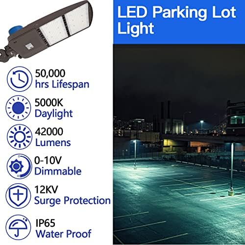 Ostek 150W LED parkiralište svjetlo sa sumrakom za zoru fotoćeliju, 20kV zaštita od prenapona,