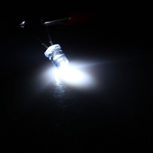 AEXIT 20pcs 5 mm diode dia bijela boja okrugle LED svjetla Emittion Diode Schottky diode žarulje