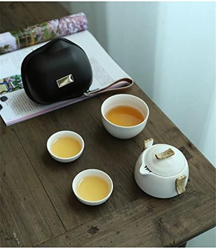 HDRZR kineski kung fu čaj za čaj bijeli porculan keramički čajnik mat mat loam loa japansko
