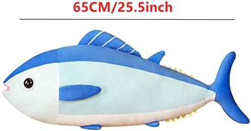 3D Giant Bluefin tuna jastuk jastuk Plišasto jastuk na igračka za životinje Jastuk za poklone za ukrašavanje
