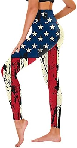 Američka zastava 4. srpnja Ženske nogavice Tummy Control USA 4. jula Jogger Hlače Ležerne prilike