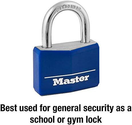 Master Lock 142dcm natkriveni aluminijumski katanac sa ključem, 1-pakovanje, plava