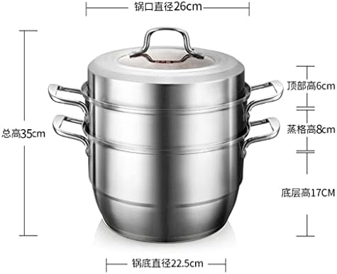 LEPSJGC Wok kuhinjski set za lonce od nerđajućeg čelika kombinacija posuđa non-stick indukcijski štednjak