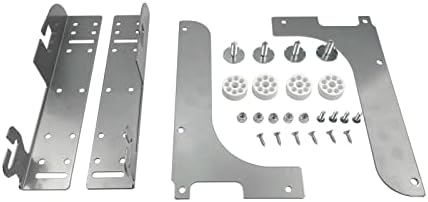 Metalni srebrni komplet za montažu na police za vrata kompatibilan sa kućnim kuhinjskim ormarićem za izvlačenje