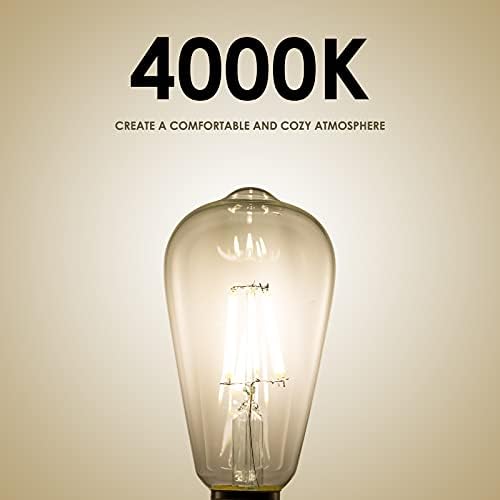 Vintage LED Danse Edison sijalice 6W, ekvivalentno 60W, Daylight White 4000k , Antique St58 LED filament