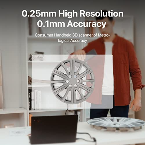 3DMakerPro 3D skener-0,1 mm Preciznost i 10 FPS brzina skeniranja Prijenosni 3D skener za