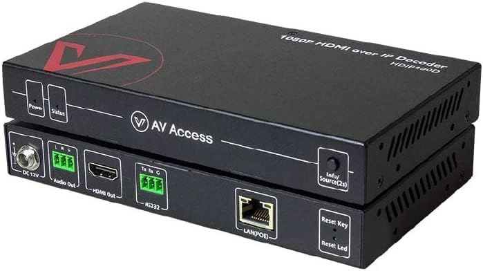 AV pristup 1080p HDMI Extender preko IP dekodera, mnogi do mnogih ili direktnih CAT5e / 6, 395ft,