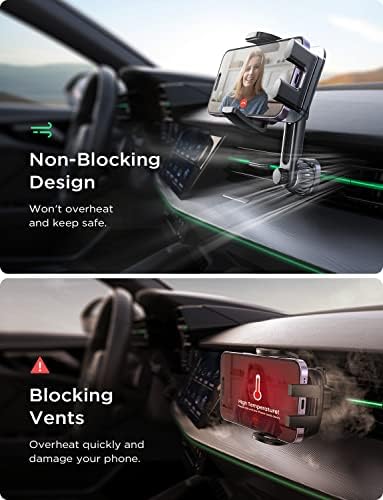 Lisen vent Telefon nosač za auto [smooth silikonska zaštita] Univerzalni auto Vent držač telefona nosač