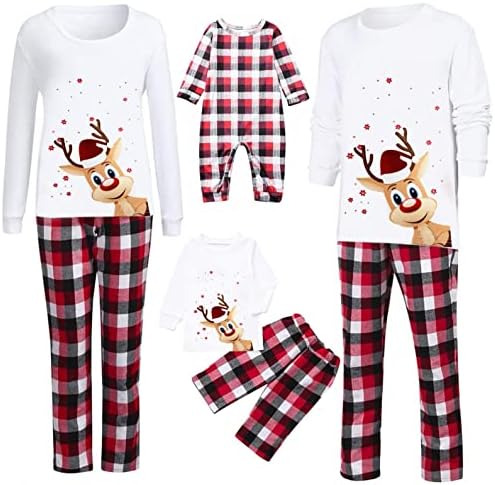 Roditeljsko dijete topli Božićni Set karirani štampani Kućni pidžami dvodijelni Tata Set praznična pidžama
