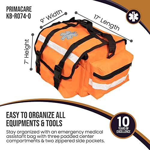 PRIMACARE KB-ROC77-O Prva torba za responderu za traumu, 17 x7 x 9 profesionalni prevoznik sa