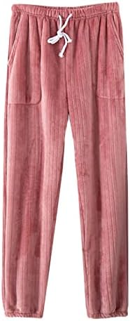 Ženske zimske padžama hlače casual gamaše topla flanela široke pantalone Debela koralj runo home pidžamas