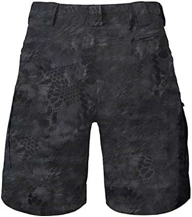 Wenkomg1 muški taktičke kratke hlače, Woven safari stil vojnih trupa Vodootporni Ripstop elastični