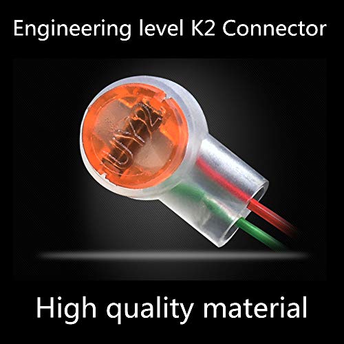 Uy konektor od žice do žice K2, SINCODA 100kom vodootporni Gel punjeni narandžastim prozirnim dugmetom