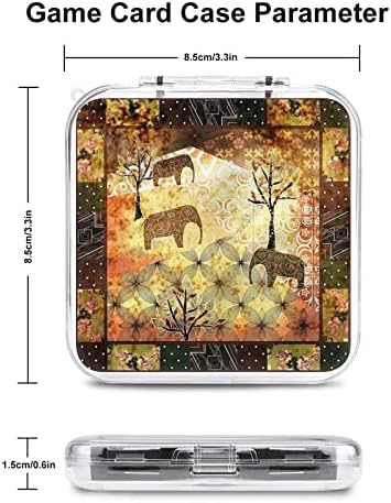 Tribal Elephants Game Card Storage Case Hard Protective Organizer Box Za Nintendo Switch