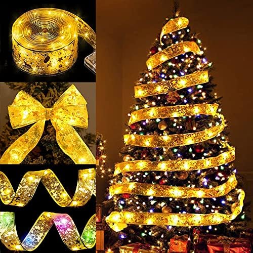 Božićno drvo svjetla Led traka svjetlo 4m 40led satenska lampa Božićna traka lampa božićno drvo ukras Svjetleća