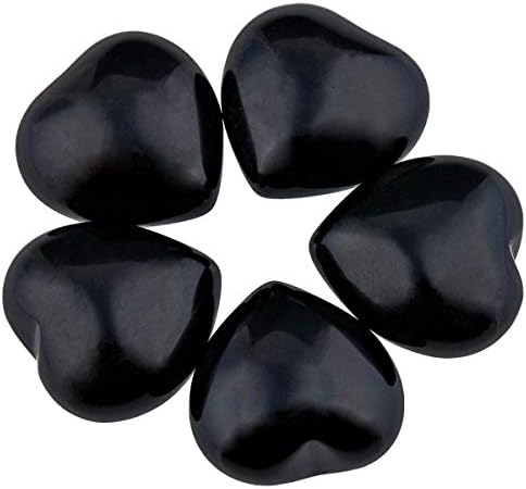 Sharvgun Black Obsidian Meditacija srca Litoterapija, reiki ukras srca za ljekovit prirodni kristali Anti stresa,