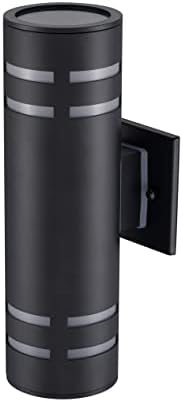 Tengxin vanjski zidni svetlo, 2 pakirajte modernu vanjsku zidnu scynce sa cilindrom od nehrđajućeg