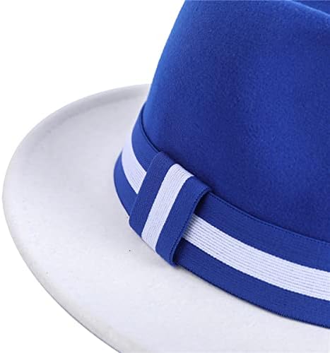 REVKI Fedora šeširi sa širokim obodom za žene šeširi za muškarce dvobojni Panama šešir sa kopčom za kaiš
