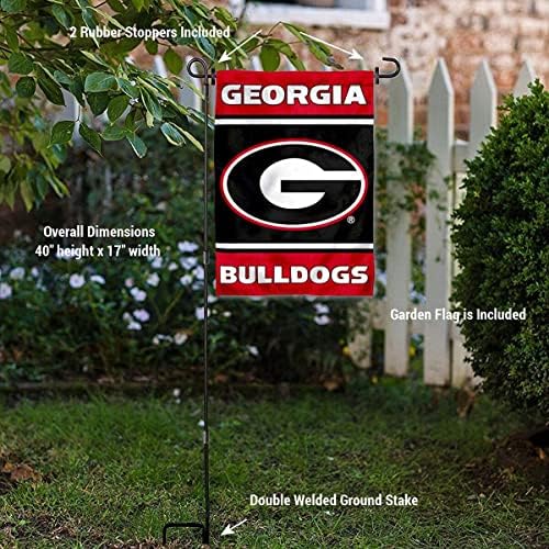 UGA Bulldogs Garden Zastava i držač za držač za zastavu