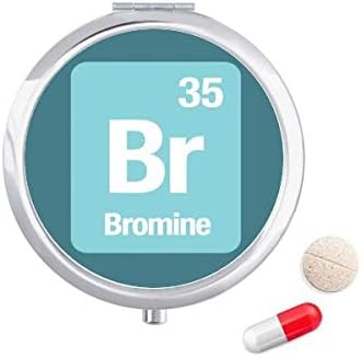 Br Brom Hemijski Element Naučna Kutija Za Pilule Džepna Kutija Za Skladištenje Lekova Dozator Kontejnera