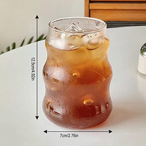 Maloki Creative clear Glass Cups, Vintage rebraste čaše za piće, naočare za koktele u obliku