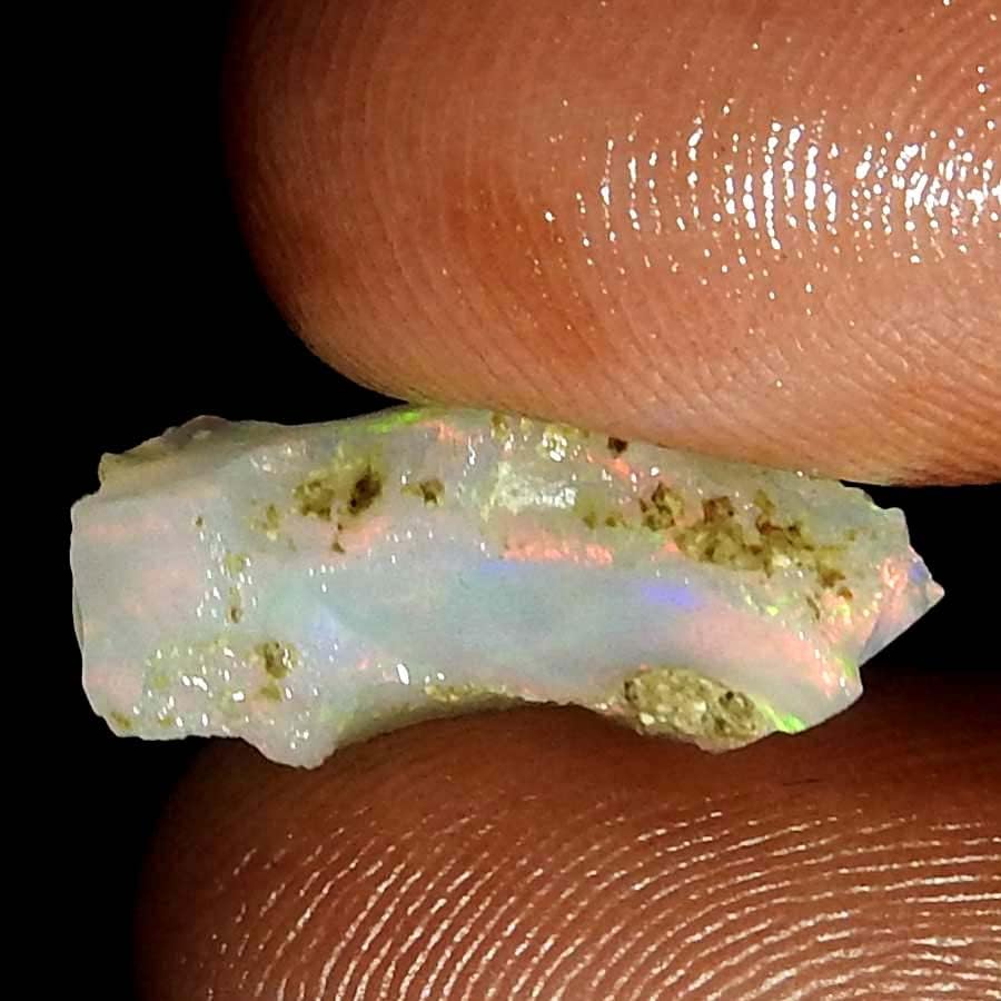 Jewelgemscraft ™ 03.70cts. Ultra vatra sirovi opal kamen, prirodni grubi, dragi kristali, etiopski opal