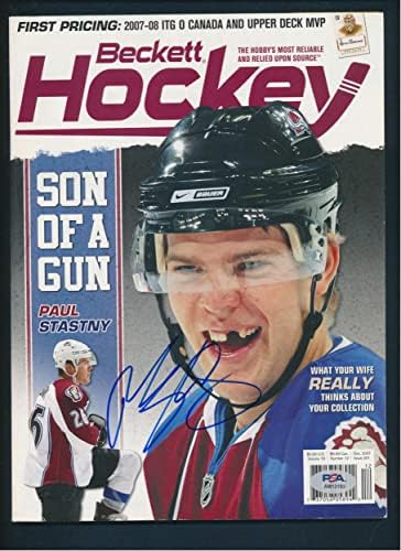 Paul Stastny potpisan Magazin autogram PSA / DNK AM13103 - Autogramirani NHL časopisi