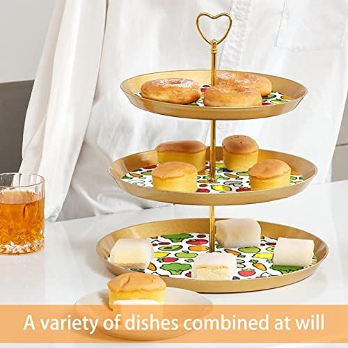 3 Torta za torte, povrće TOWER Desert Tower, plastični nosač od kolača za obavljanje nosača za vjenčanje za rođendan Čaj za bebe