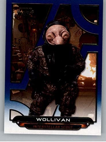 2018 TOPPS Star Wars Galaktičke datoteke Blue TFA-33 Wollivan Službena ne-sportska trgovačka kartica