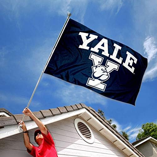 Yale Bulldogs Athletic Logo Zastava i SAD 3x5 Set zastava