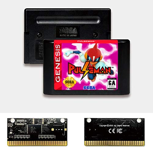 Aditi Pulseman Pulse Man - USA Label FlashKit MD Electroless Gold PCB kartica za Sega Genesis Megadrive Video Console