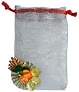 Aditri Stvaranje srebrne netetene netetene vreće Potli torbe za povratne poklone indijska vjenčana torbica