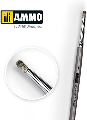 Municija Mig Ammo Drybrush tehnička četka, 4-Model građevinske boje i alati AMIG8701