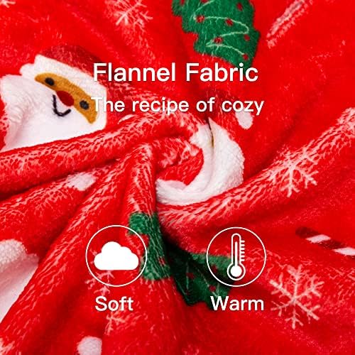 Pupteck flanel pas pidžamas-slatka Santa Claus Snowflake Mekani kućni ljubimac Preuzimanje kombinezona PJS