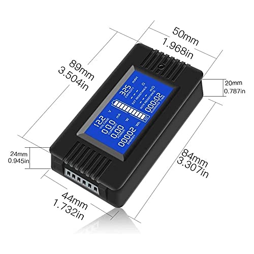 Quul multifunkcijsku mjerač monitora baterije, 0-200V, 0-300A LCD displej digitalni strujni i naponski