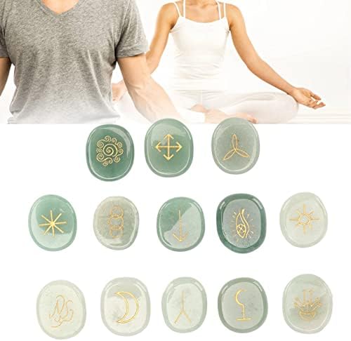 13pcs runne kameni set sa platnom torbama Yoga Meditacija Bezljetne energetske kamen za opuštanje