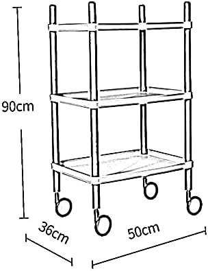 HTLLT stalak za odlaganje kuhinjska kolica Island kolica za posluživanje kolica za posluživanje sa točkovima