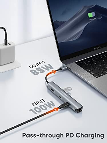 USB C Hub Multiport Adapter, CableCreation 6-u-1 USB-C HUB paket sa 8K 48GBPS ultra high Speed HDMI kablom