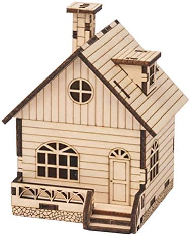 Galpada Božićni ukrasi 1 set Christmas House Music Box Wooden DIY Crafts Music Box DIY materijal Kit
